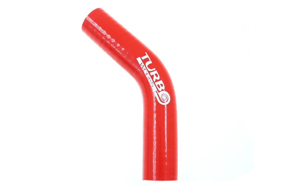 Silikónová hadica - koleno 45° Red 25 mm XL